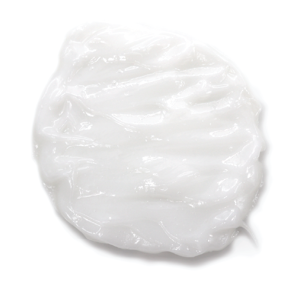 White slime on a white background