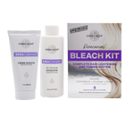 Keracolor Keracanvas Bleach Kit with creme bleach, developer, and packaging on a white background