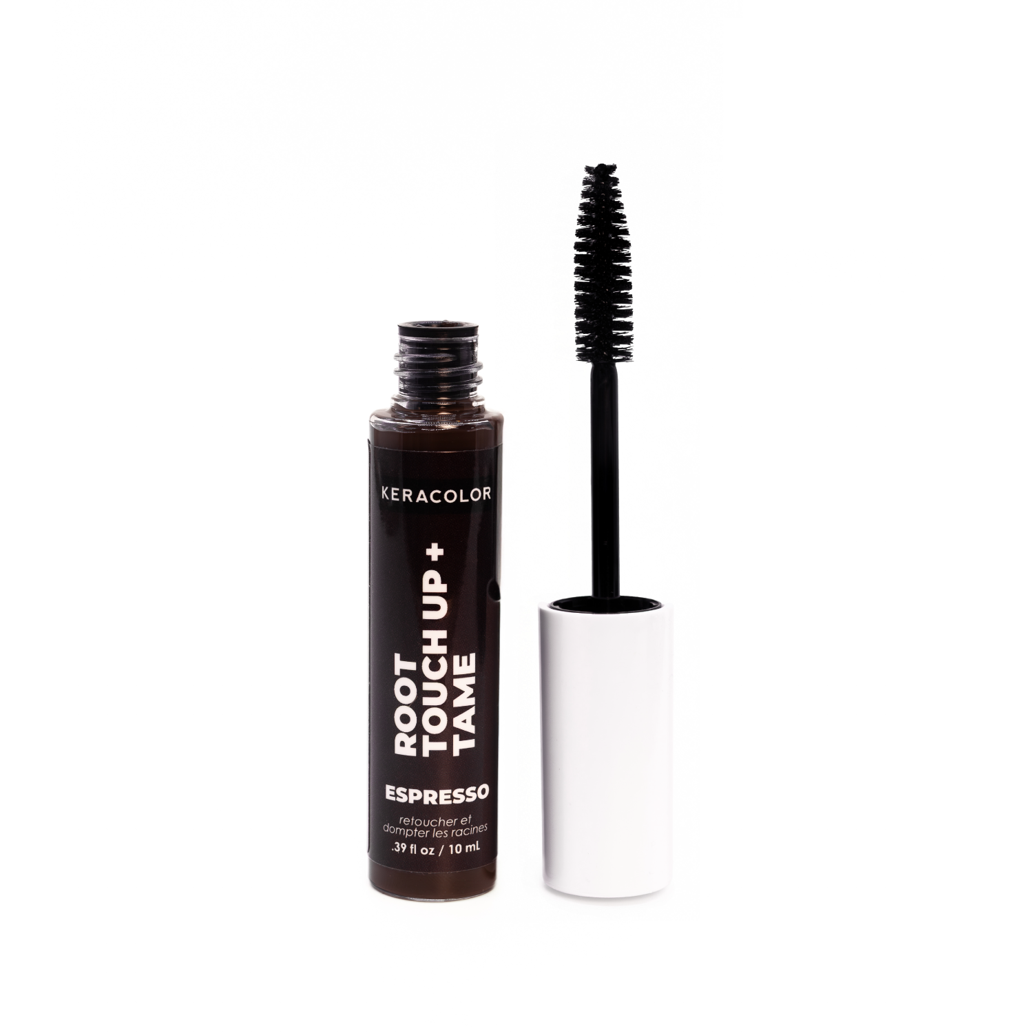 Keracolor Root Touch Up+ Espresso hair dye with applicator on a white background