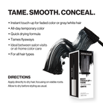 Keracolor root touch-up concealer packaging with product description text on a white background
