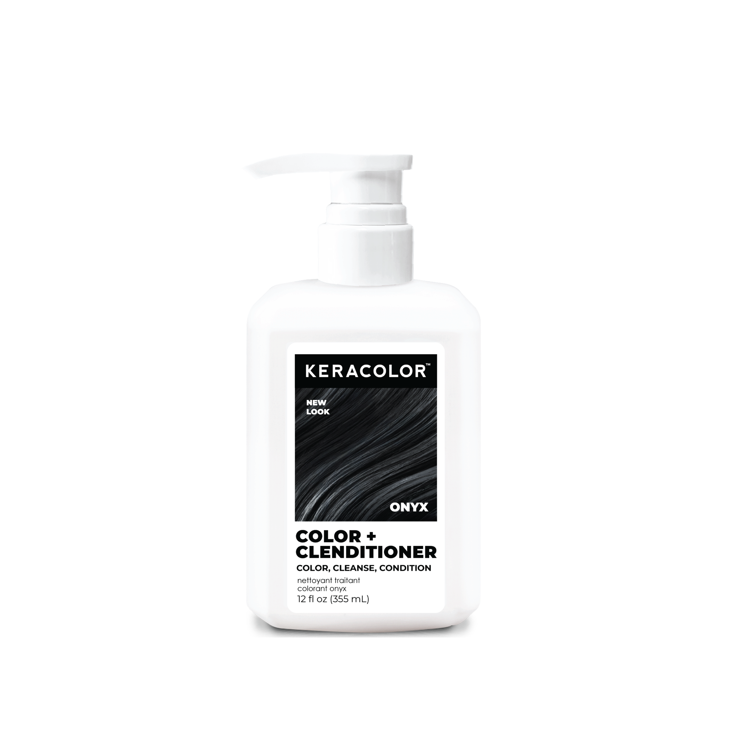 Keracolor Color + Clenditioner Onyx bottle on a white background