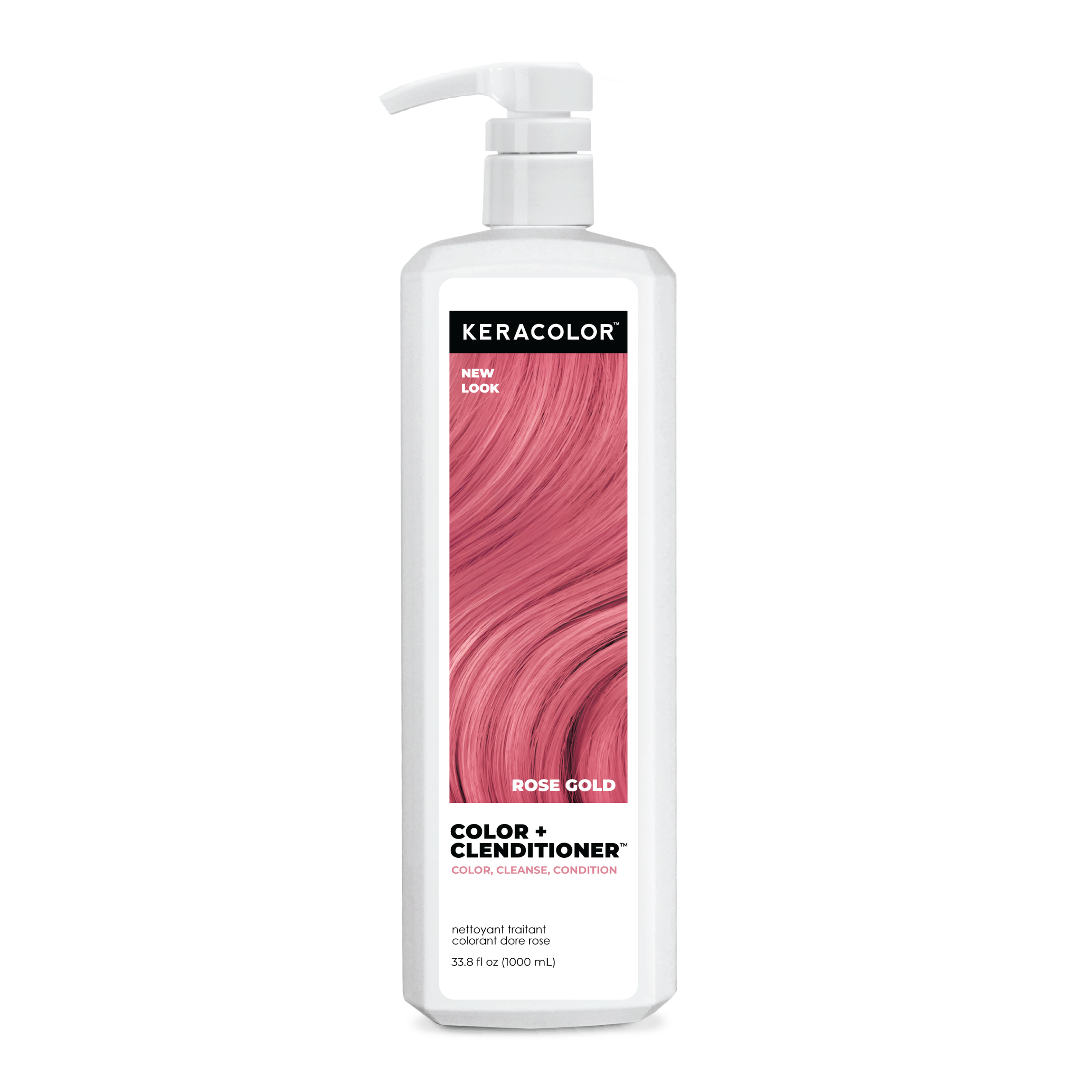 Keracolor Color + Clenditioner bottle with pump on a white background