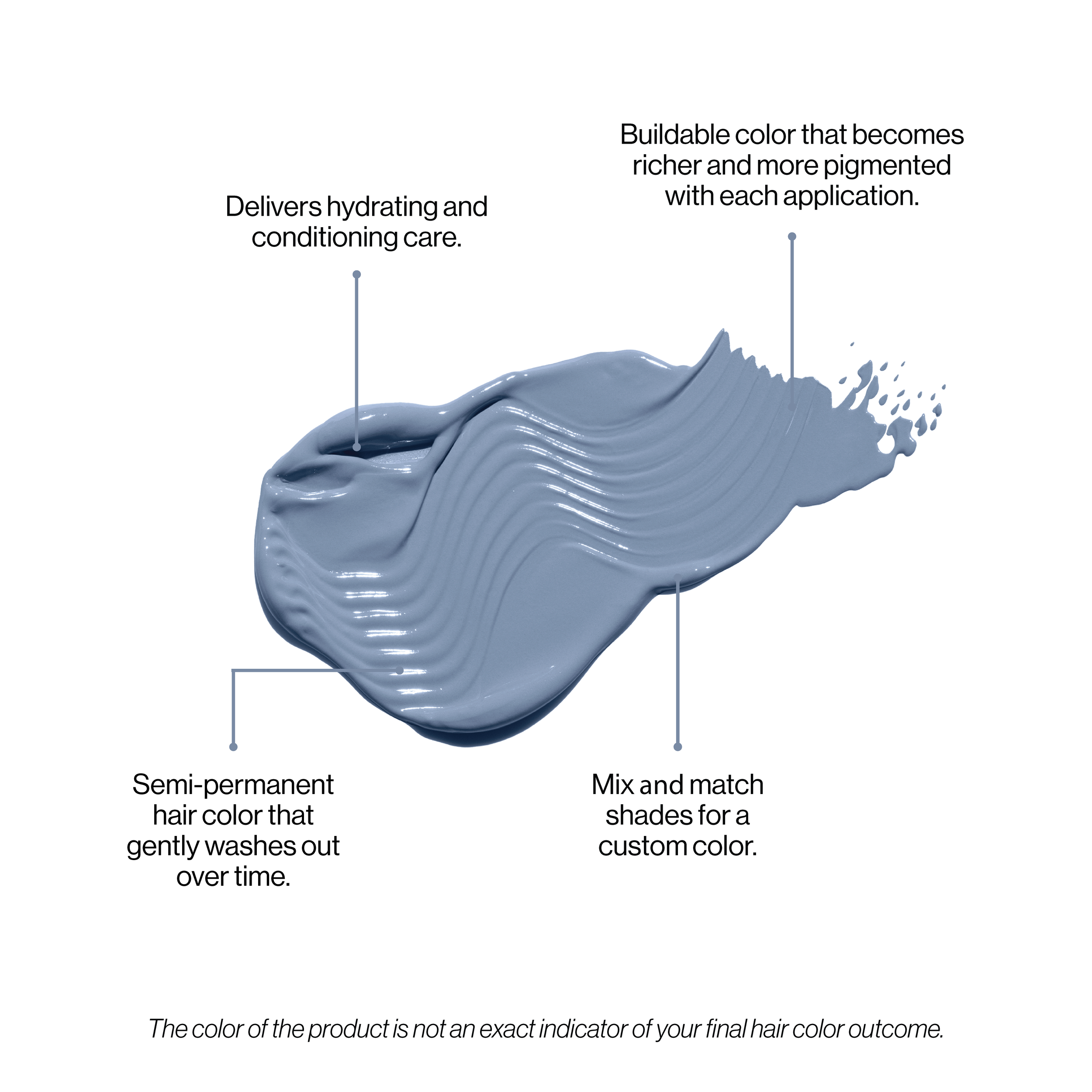 Silver blue product with product features