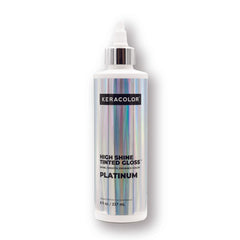 Keracolor High Shine Tinted Gloss Platinum bottle on a white background