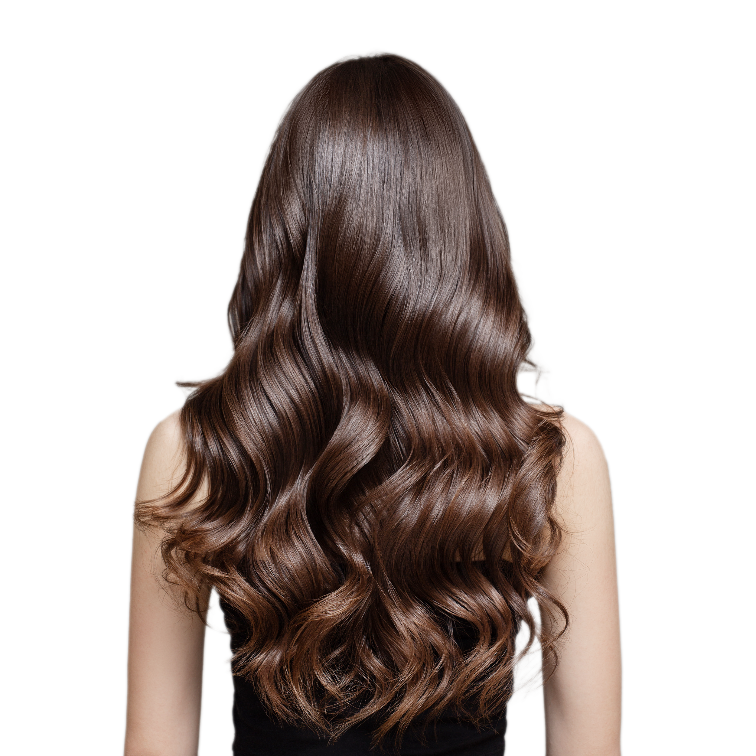 A candid image of a woman with platinum colored hair maintained by Color+ treatment Mocha